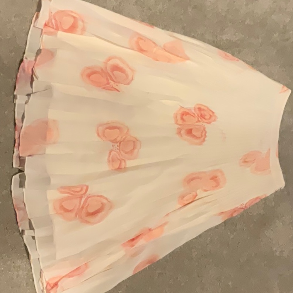 Reiss Pleated, Printed Skirt